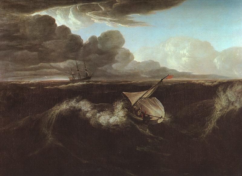 Washington Allston Storm Rising at Sea oil painting picture